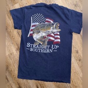Straight Up Southern • Bass Fishing Tee
